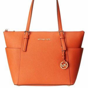 MICHAEL Michael Kors Jet Set Crossgrain Leather
